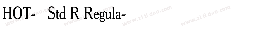 HOT-京円 Std R Regula字体转换